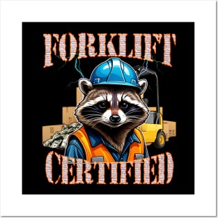 Operator Forklift Certified Posters and Art